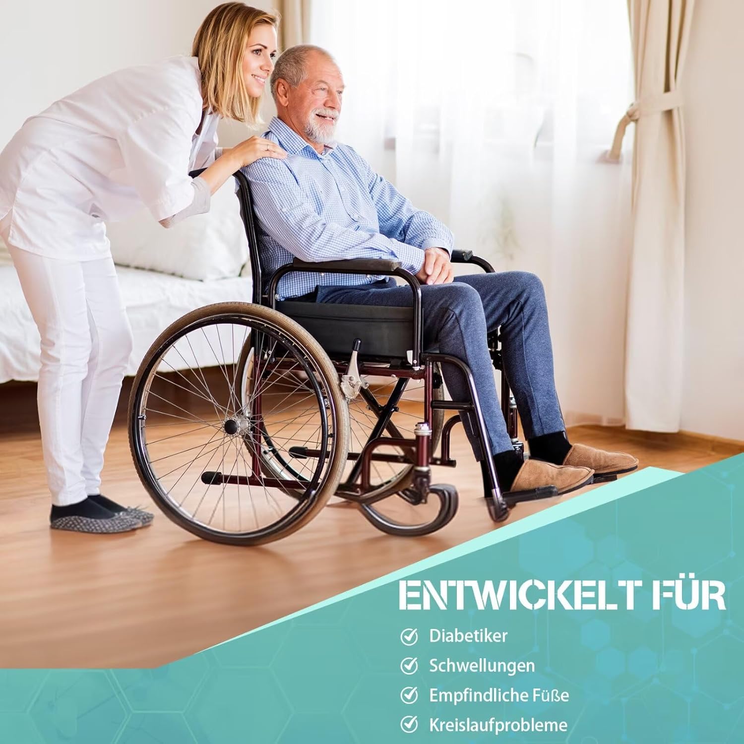 Detalle 2 de TUUHAW Diabetikersocken 10 Paar ohne Gummibund