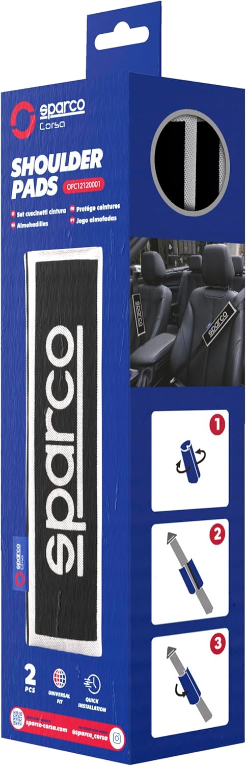 Thumbnail 5 de Sparco OPC12120001 Set Schulterpolster Black/Grey – komfortabler Schutz mit Klettmontage