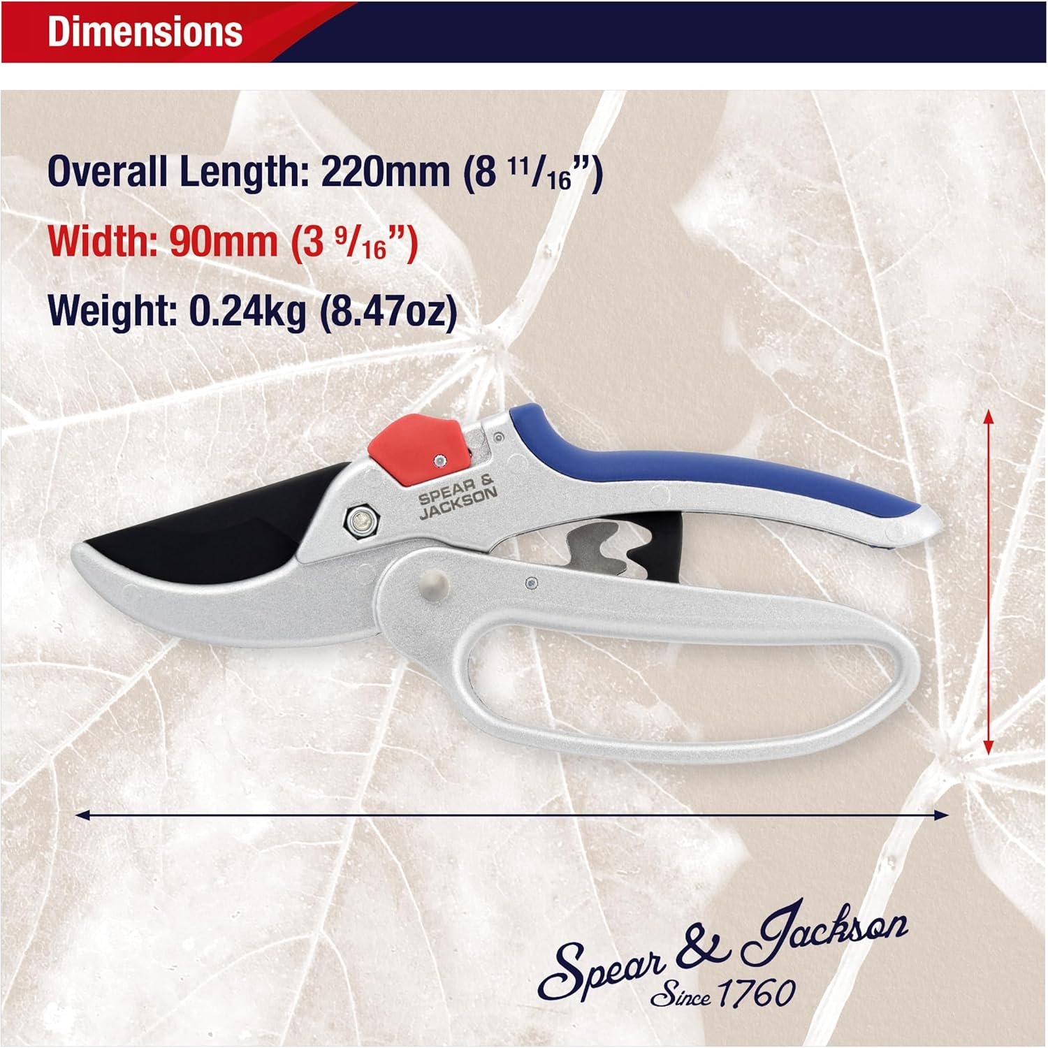 Thumbnail 5 de Spear & Jackson 6758GS Razorsharp Geared Anvil Secateurs
