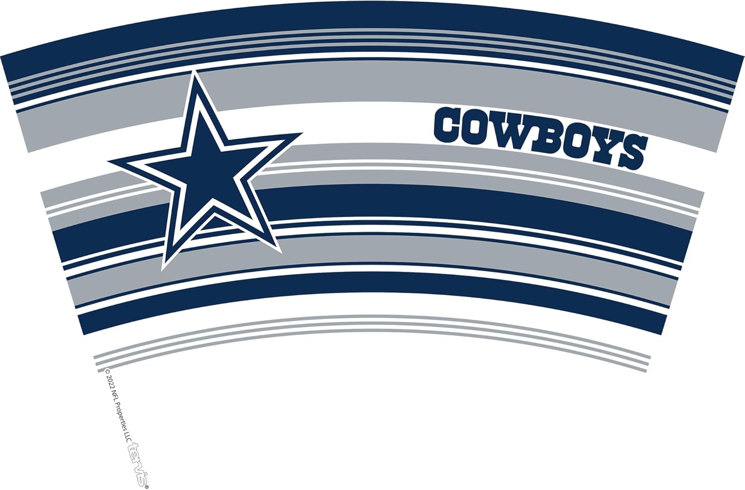 Thumbnail 1 de Tervis NFL Dallas Cowboys Hype Stripes 24oz Double-Walled Insulated Tumbler Travel Cup (Classic, Made in USA)