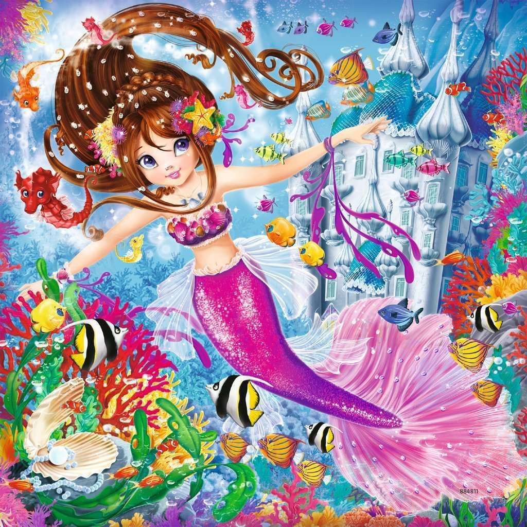 Detalle de Ravensburger Incantevoli Sirene Puzzle 3x49 pezzi