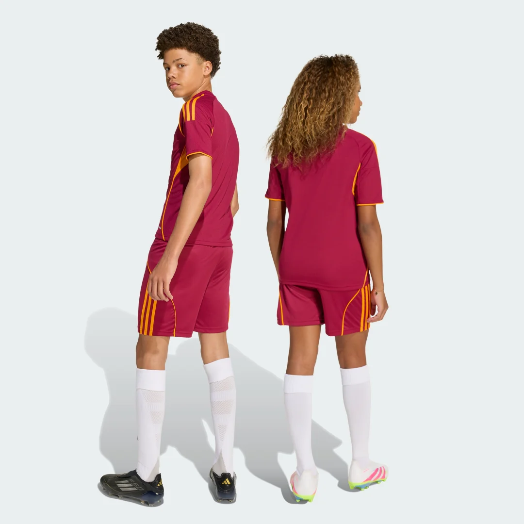 Detalle de Pantalón corto primera equipación AS Roma 25/26 de Adidas – Burgundy