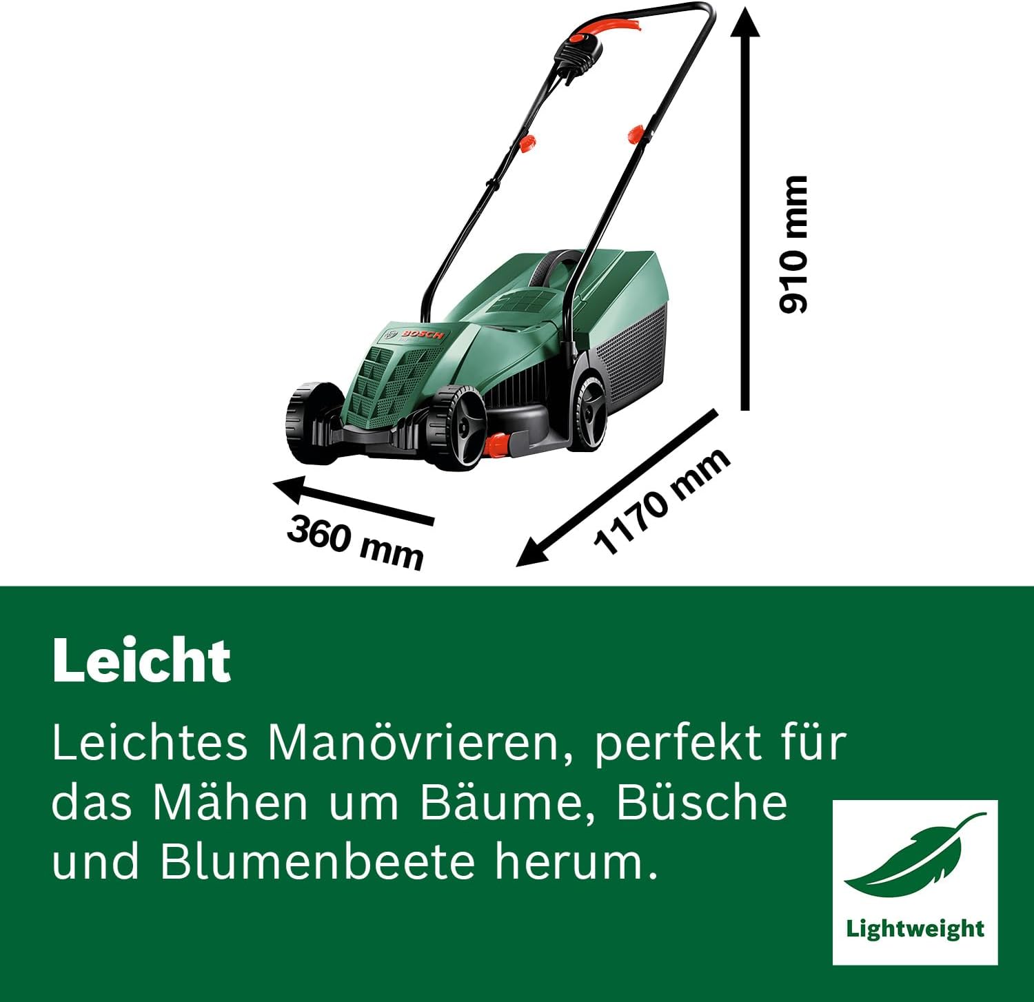 Thumbnail 4 de Bosch EasyRotak 32-235 kabelgebundener Rasenmäher mit 32 cm Schnittbreite