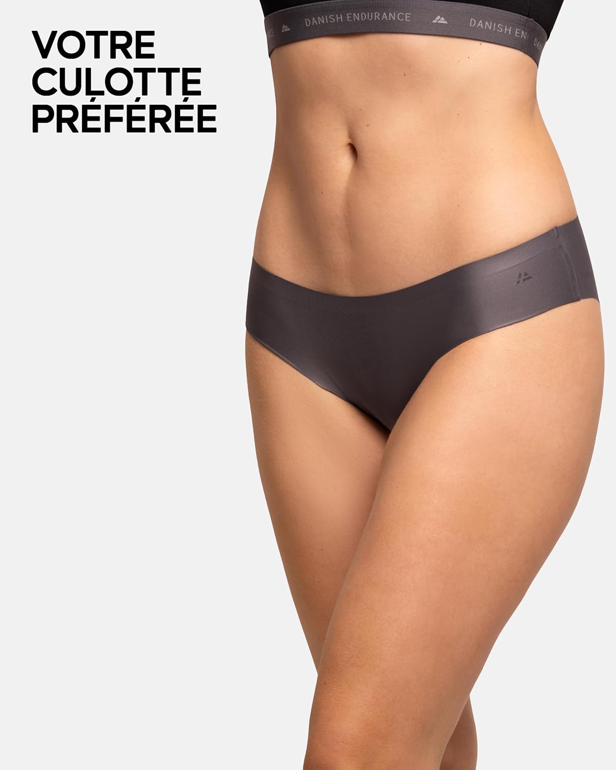 Detalle 2 de DANISH ENDURANCE Culottes Bikini Invisibles pour Femme – Lot de 6 en microfibre recyclée