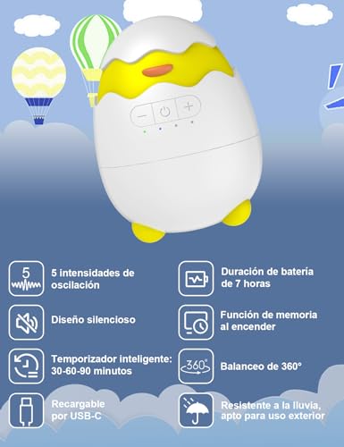 Detalle de Robofun Baby Rocker columpio para cochecito con temporizador (30-60-90 min) y 5 niveles de intensidad