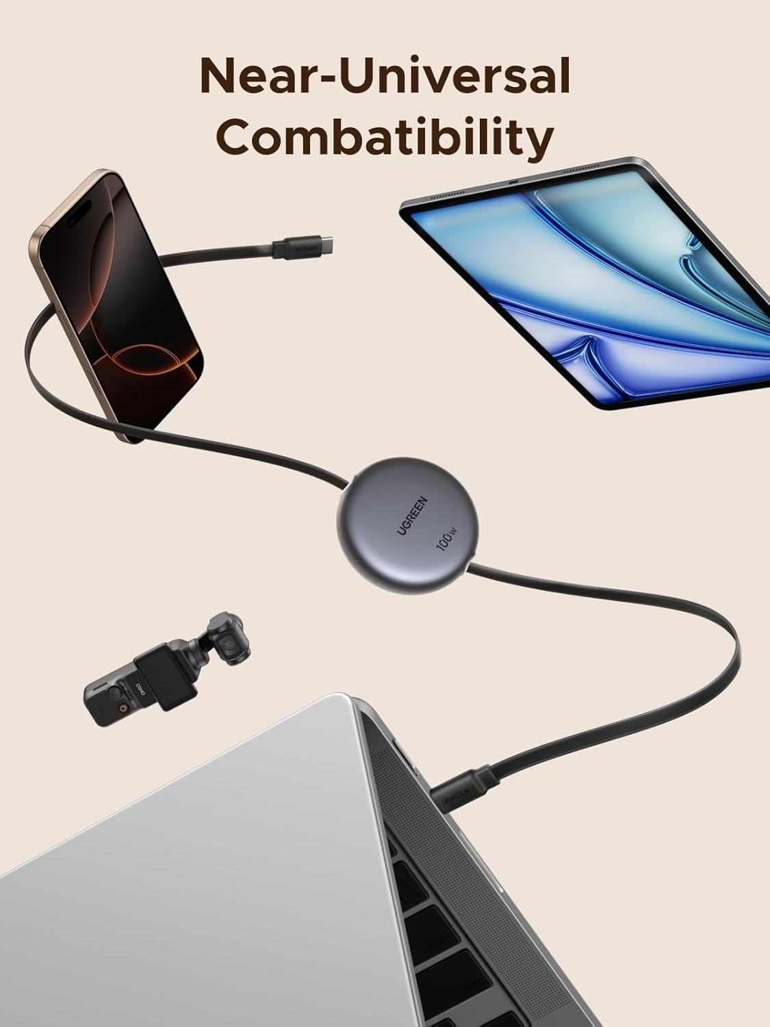 Thumbnail 6 de UGREEN Retractable USB‑C Cable 100W, 1m