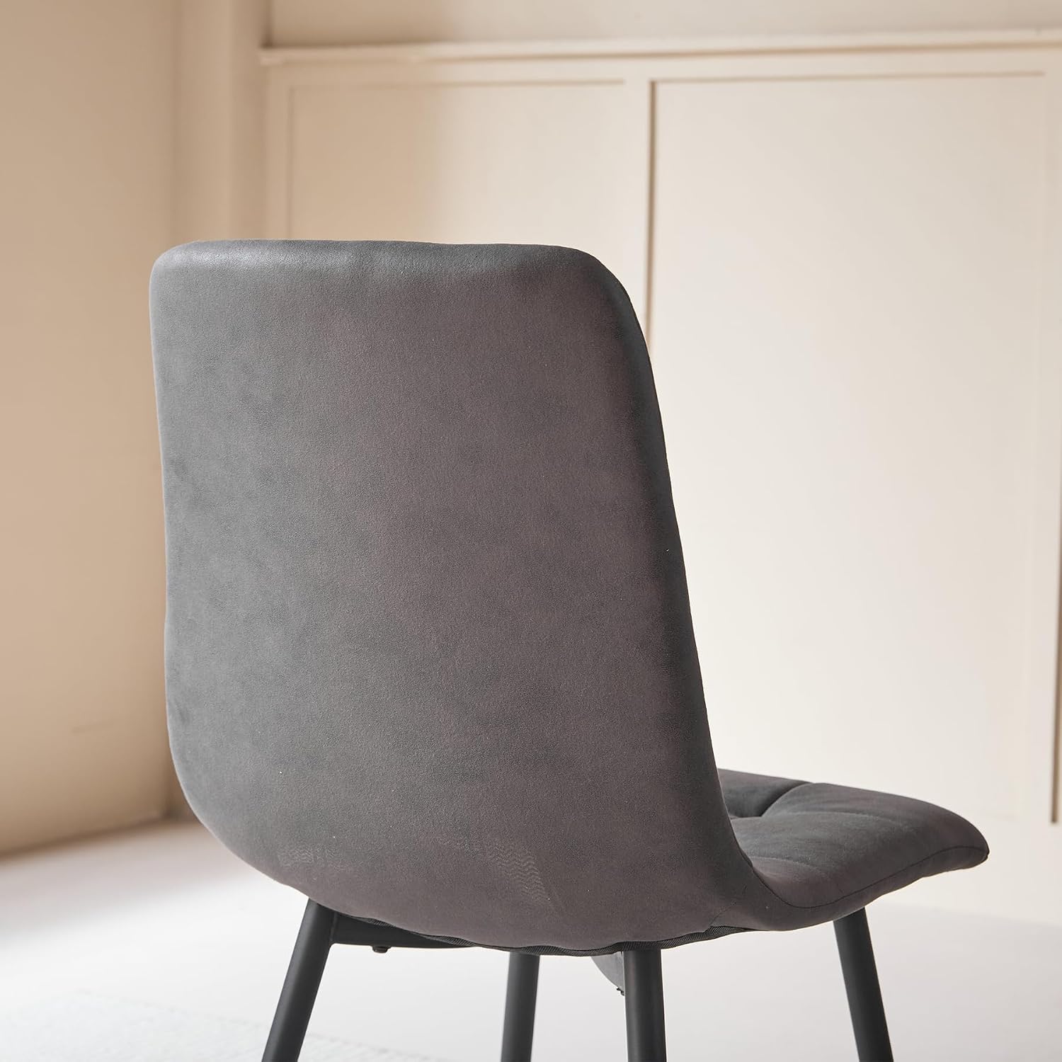 Thumbnail 5 de BenyLed BNY-9GE eetkamerstoelen, set van 6 in donkergrijs kunstleer