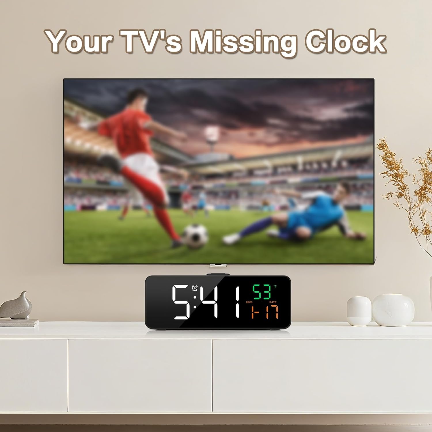 Detalle 2 de Netzu 3-in-1 Digital Clock with Temperature 1️⃣🕰