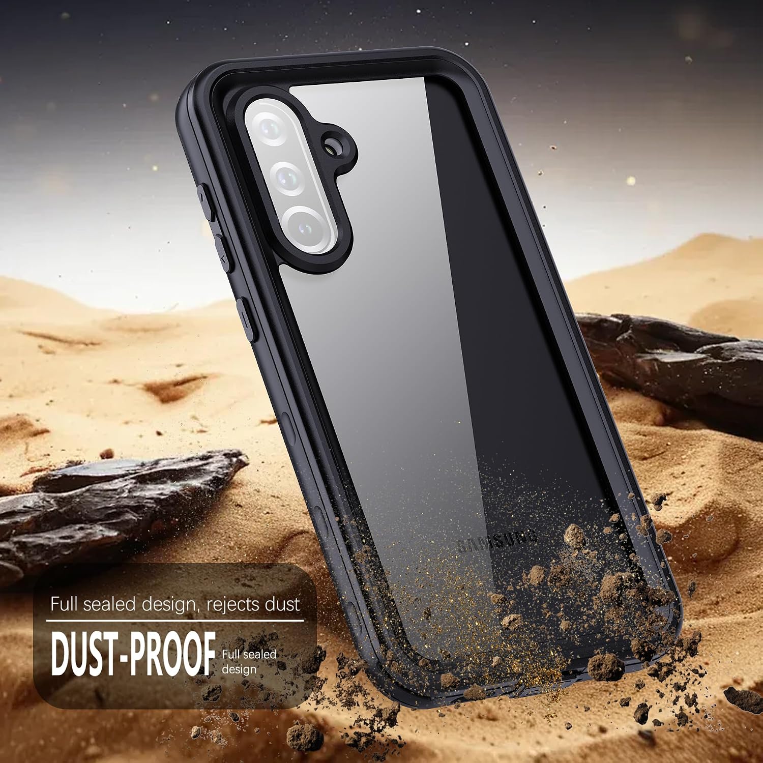 Detalle de Beeasy Waterproof 360° Protective Case for Samsung Galaxy A36 5G with Built-in Screen Protector