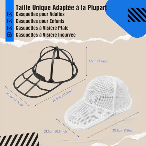 Detalle de Lave Casquette de Baseball iyes.top – Cage de Lavage Pliable avec Sac filet