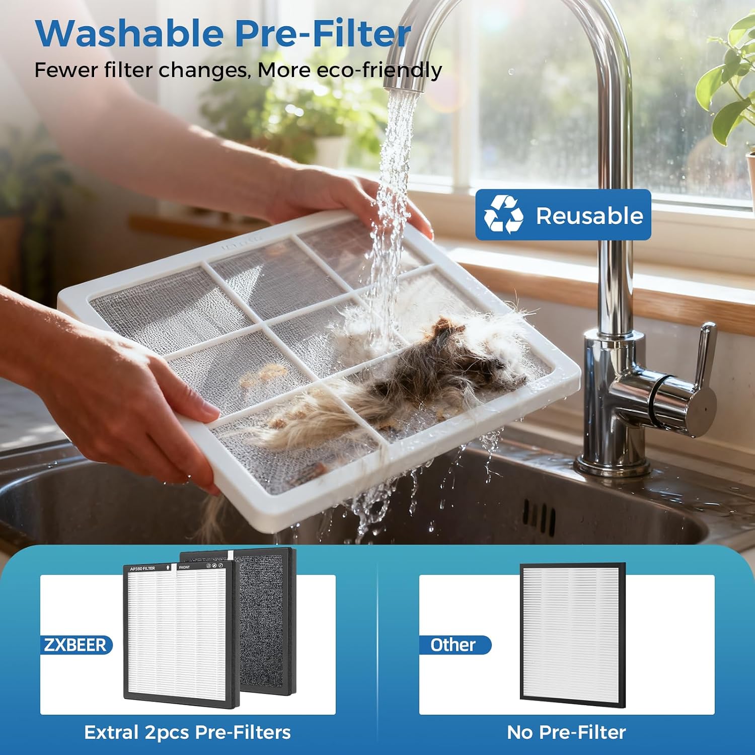 Thumbnail 5 de ZXBEER HEPA Double-Sided Air Purifier
