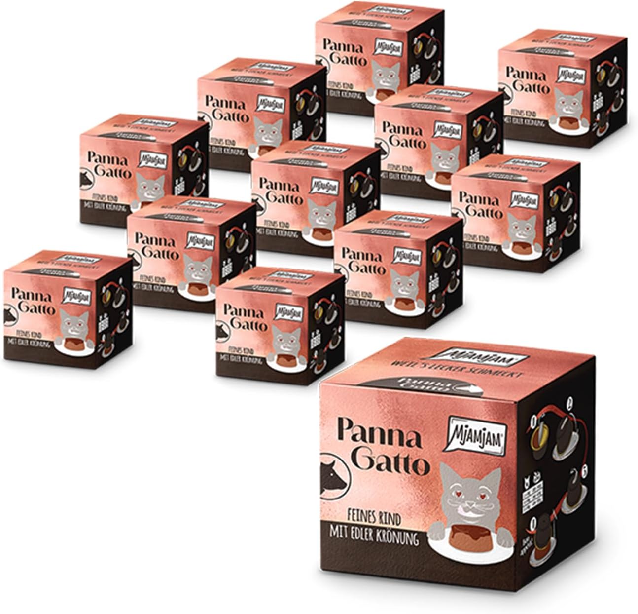 Detalle de MjAMjAM Premium Nassfutter Katzen Panna Gatto