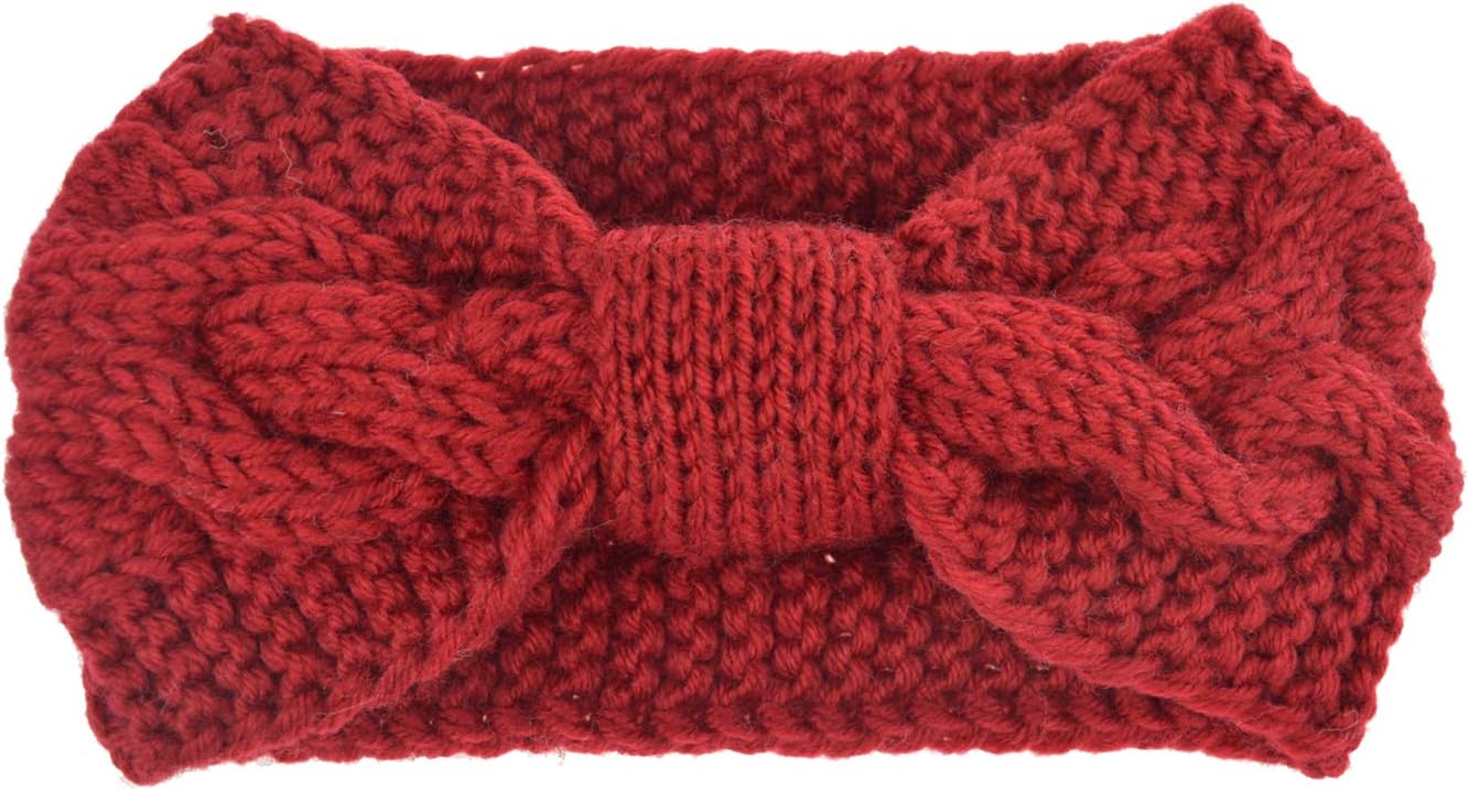 Detalle de DRESHOW Damen Winter Stirnbänder im 4er-Set – Strick, Ohrwärmer-Stil mit Turban-Optik