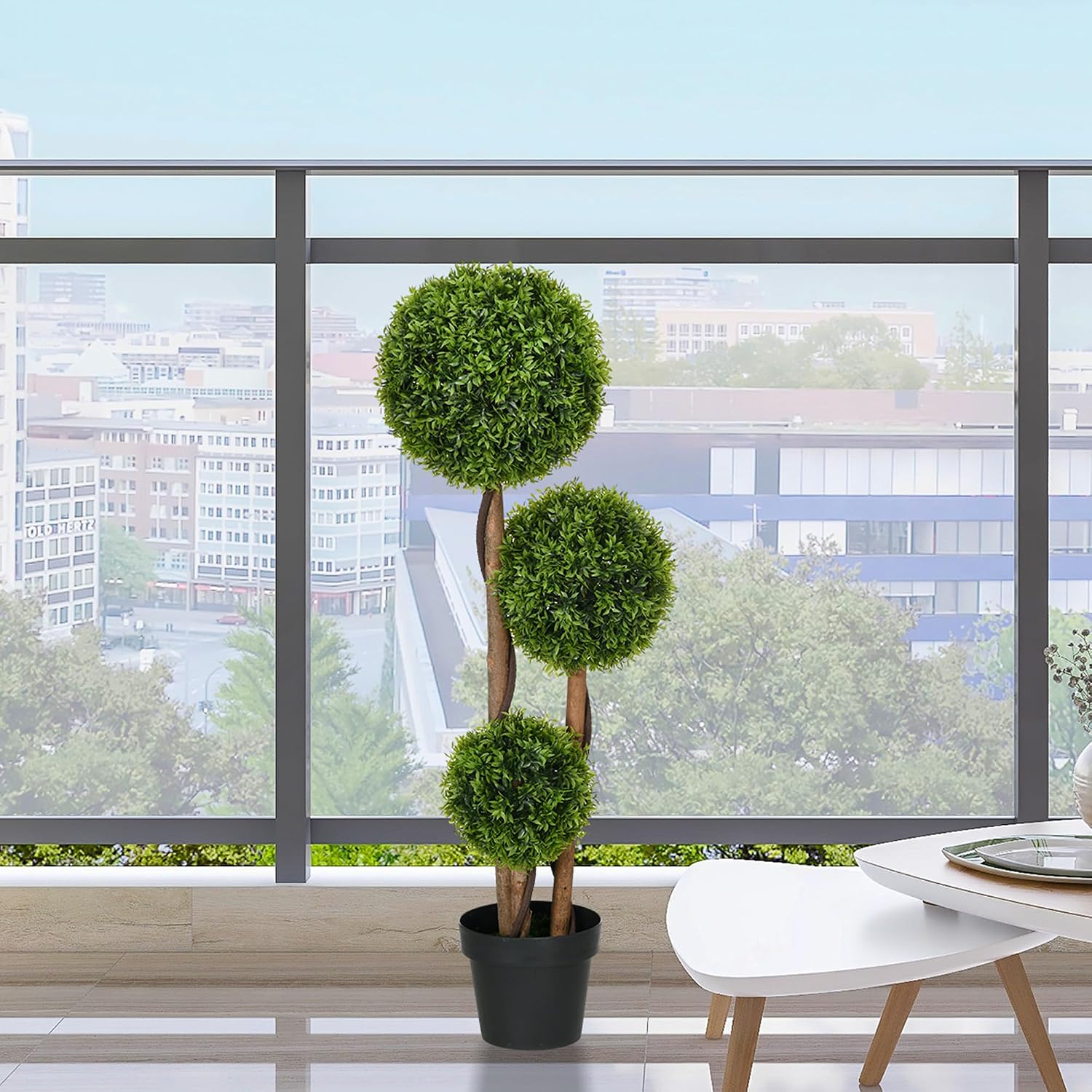 Detalle 2 de HOMCOM Arbre artificiel buis 110 cm