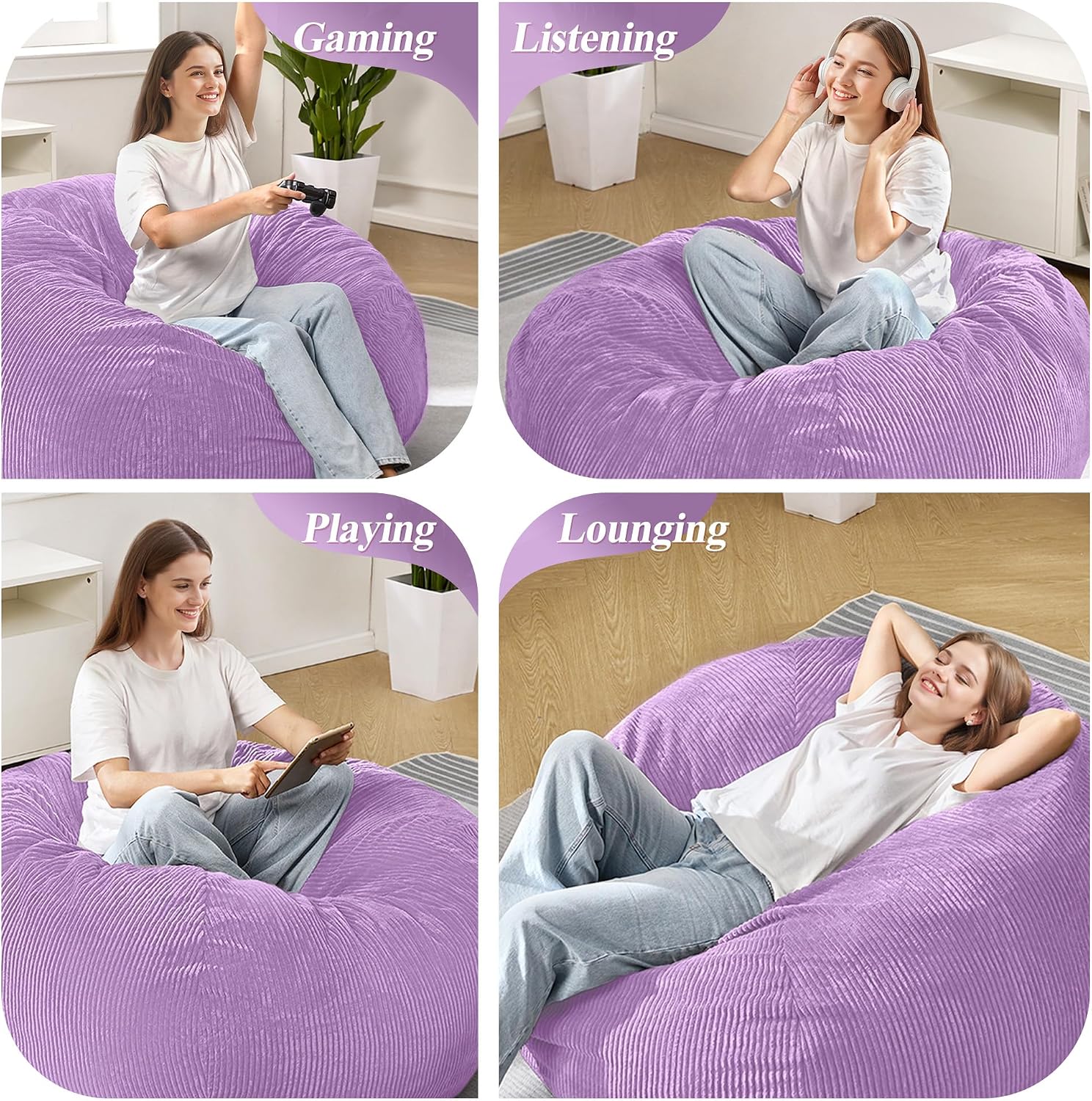 Detalle de Cansunna Bean Bag Chair 3FT