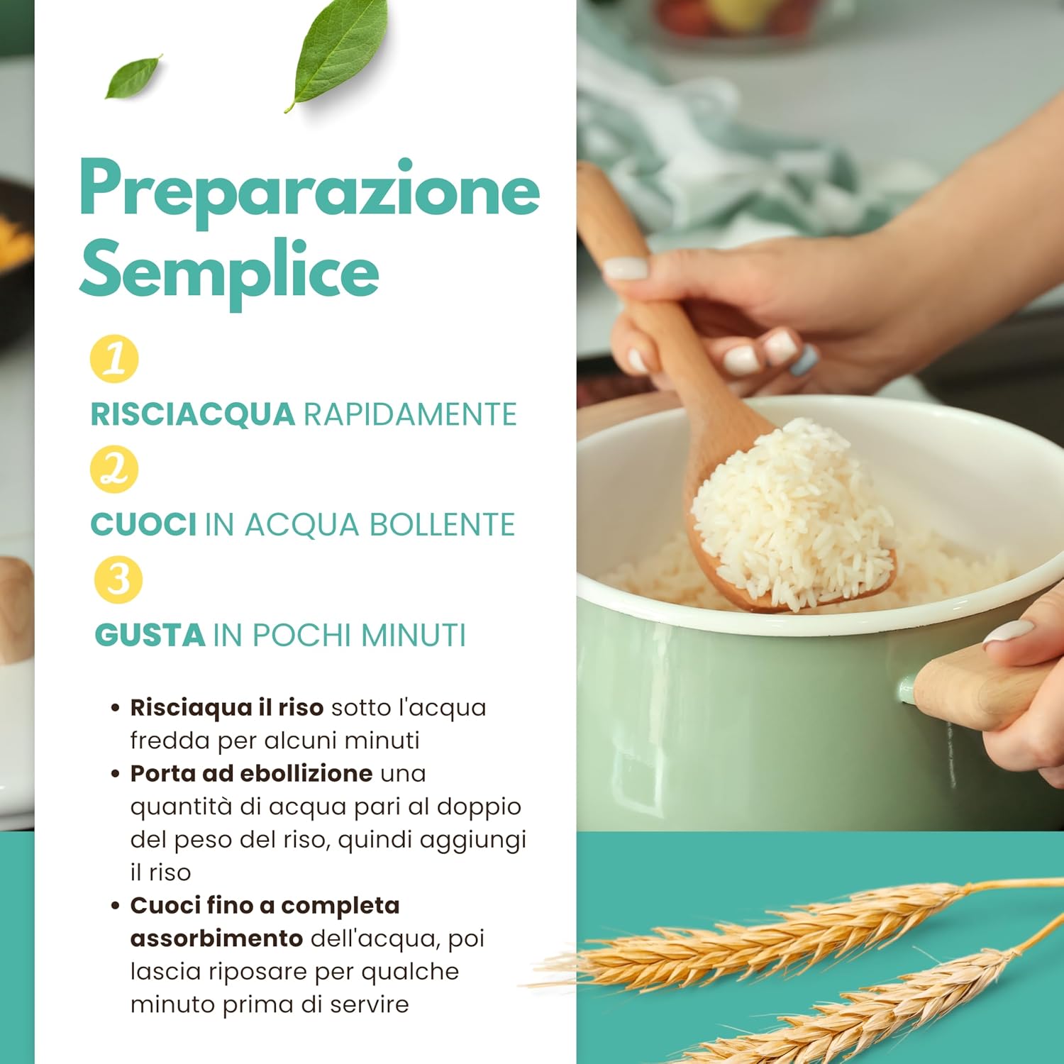 Detalle de Riso Apollo Italiano 2 kg (2x1 kg) – Senza Glutine e Profumato, Coltivato in Piemonte