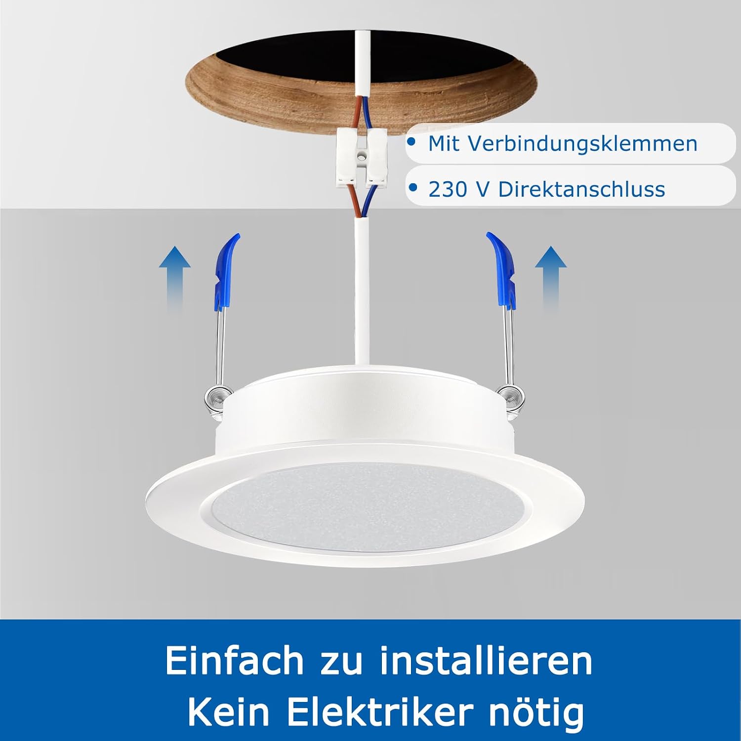 Detalle 2 de LED Einbaustrahler-Set 20er mit 68-80 mm