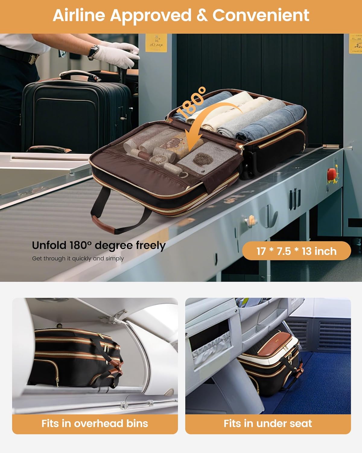 Thumbnail 5 de LOVEVOOK Rolling Laptop Bag 17.3-inch briefcase 🧳