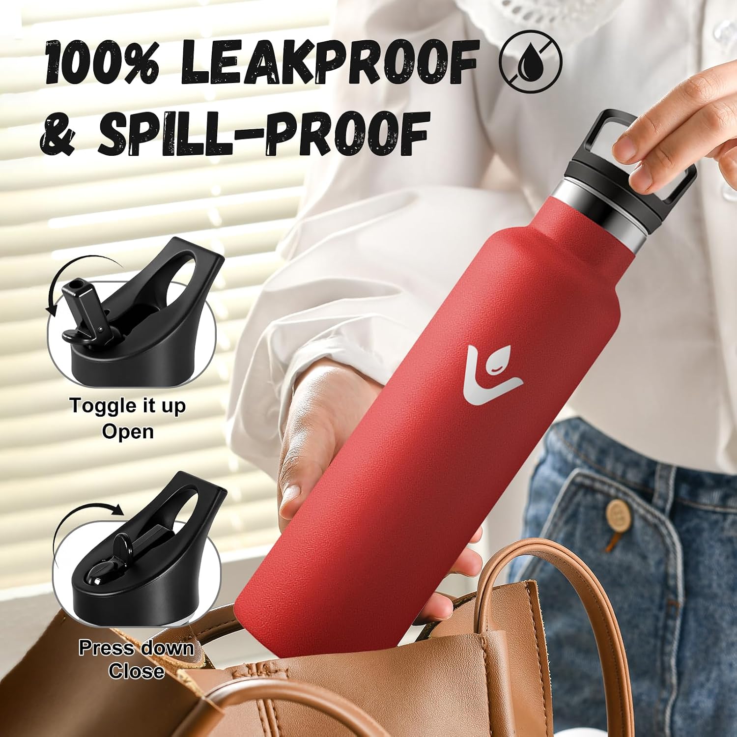 Thumbnail 2 de Borraccia Termica 750ml con Cannuccia per viaggio