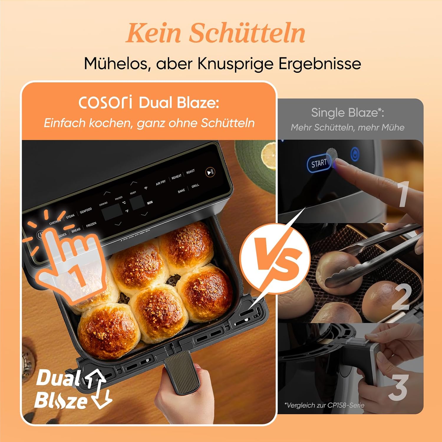Detalle 2 de COSORI Dual Blaze 6,4L Airfryer