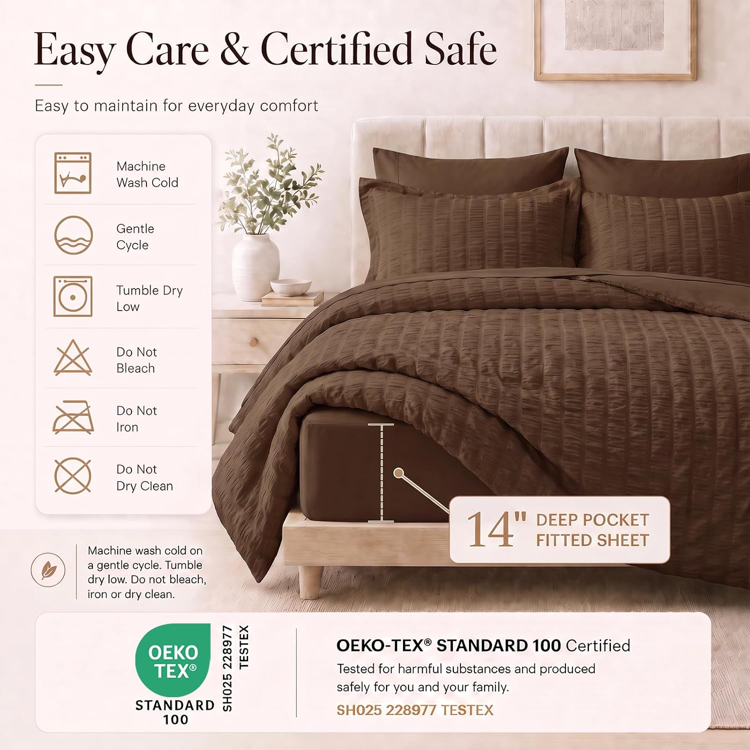 Thumbnail 4 de CozyLux King Size Comforter Set 7-Piece