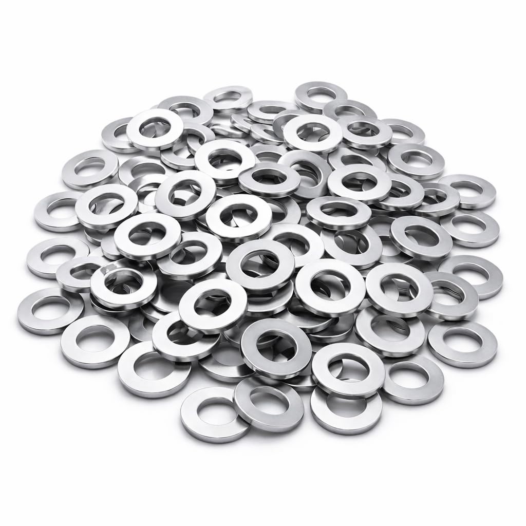Detalle de TK Gruppe Timo Klingler M5-brickor i rostfritt stål, 50-pack, 10 mm