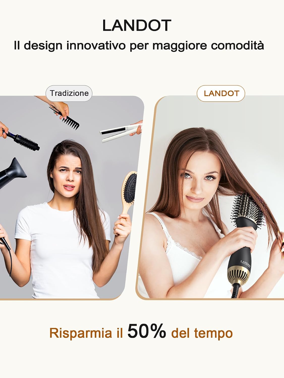 Thumbnail 1 de One-Step Spazzola Asciugacapelli 3‑in‑1 per capelli
