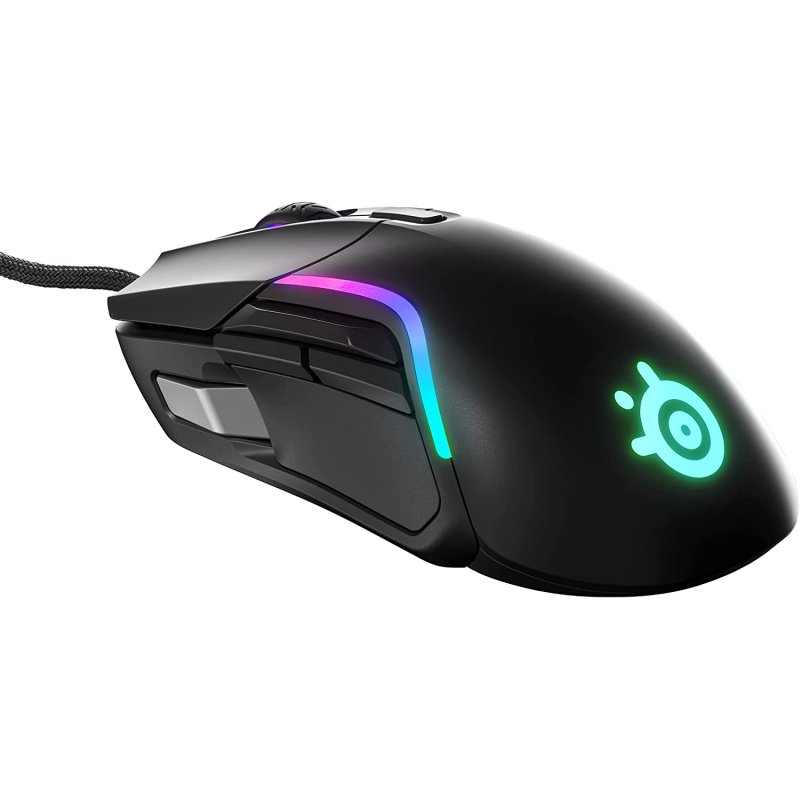 Detalle 2 de SteelSeries Rival 5: ratón gaming de 9 botones y 18.000 DPI para precisión versátil