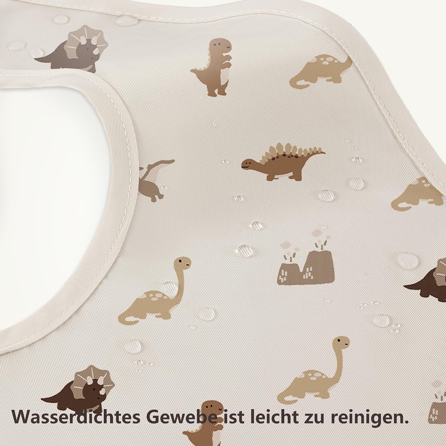Detalle de Susurration Baby-Lätzchen wasserdicht mit Auffangschale – 3er-Set für Jungen und Mädchen