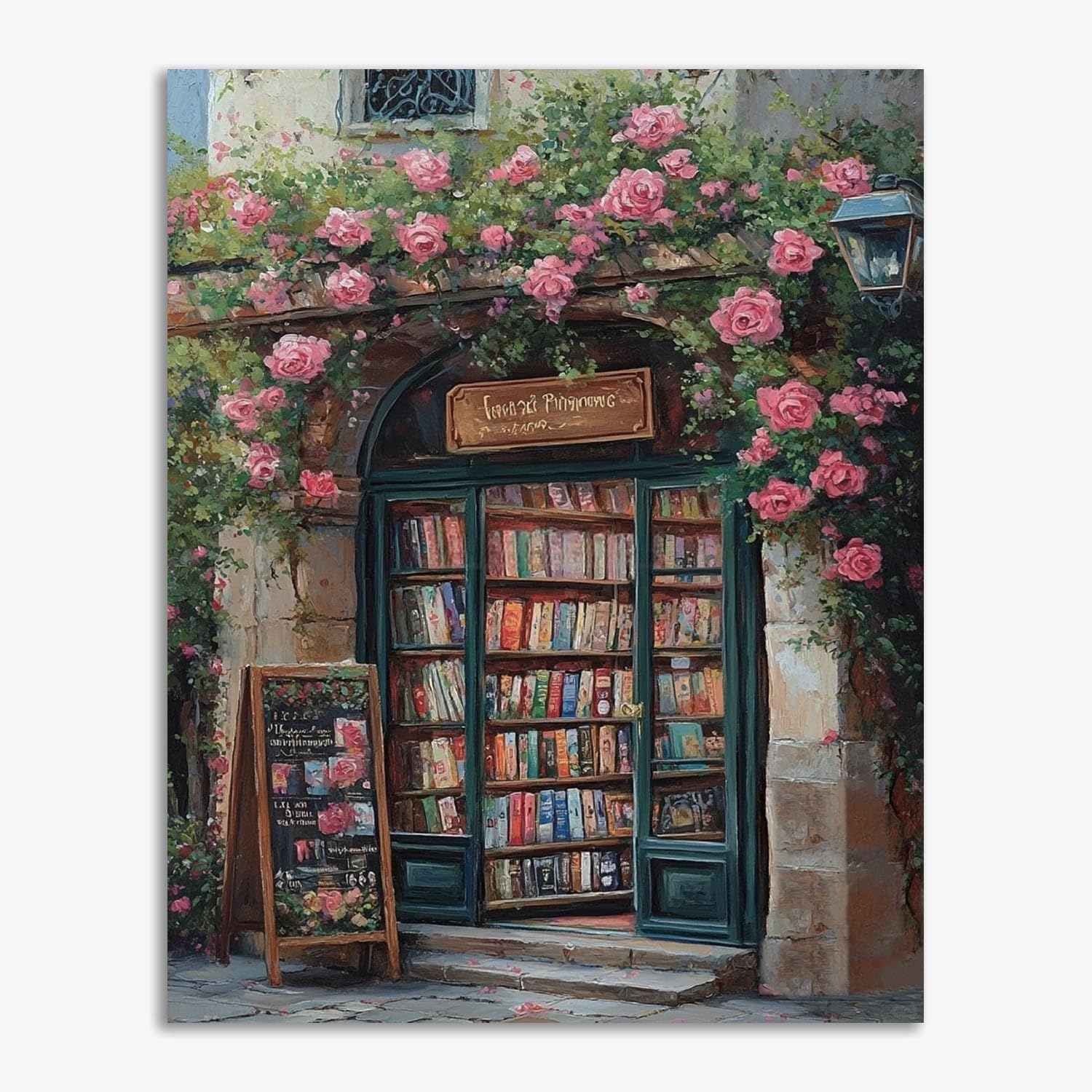 Thumbnail 6 de GOUGOUFAFA schilderen op nummer Bloemen, canvas 40 × 50 cm met verf en 3 penselen