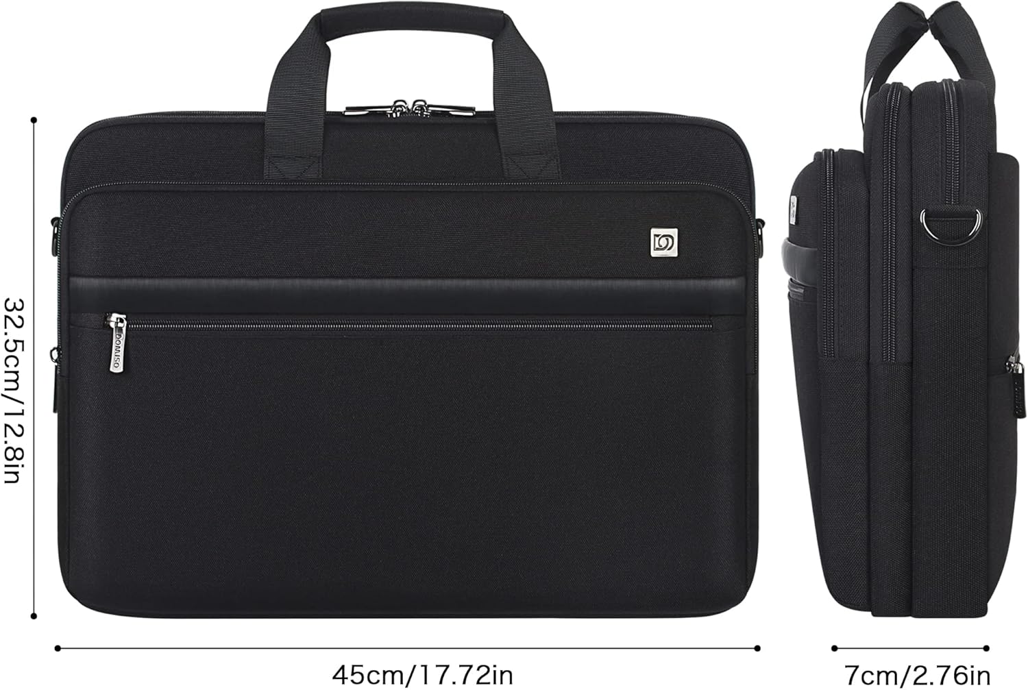 Detalle de DOMISO 17.3 Inch Laptop Bag for Business: TSA-Friendly, Waterproof Messenger Briefcase
