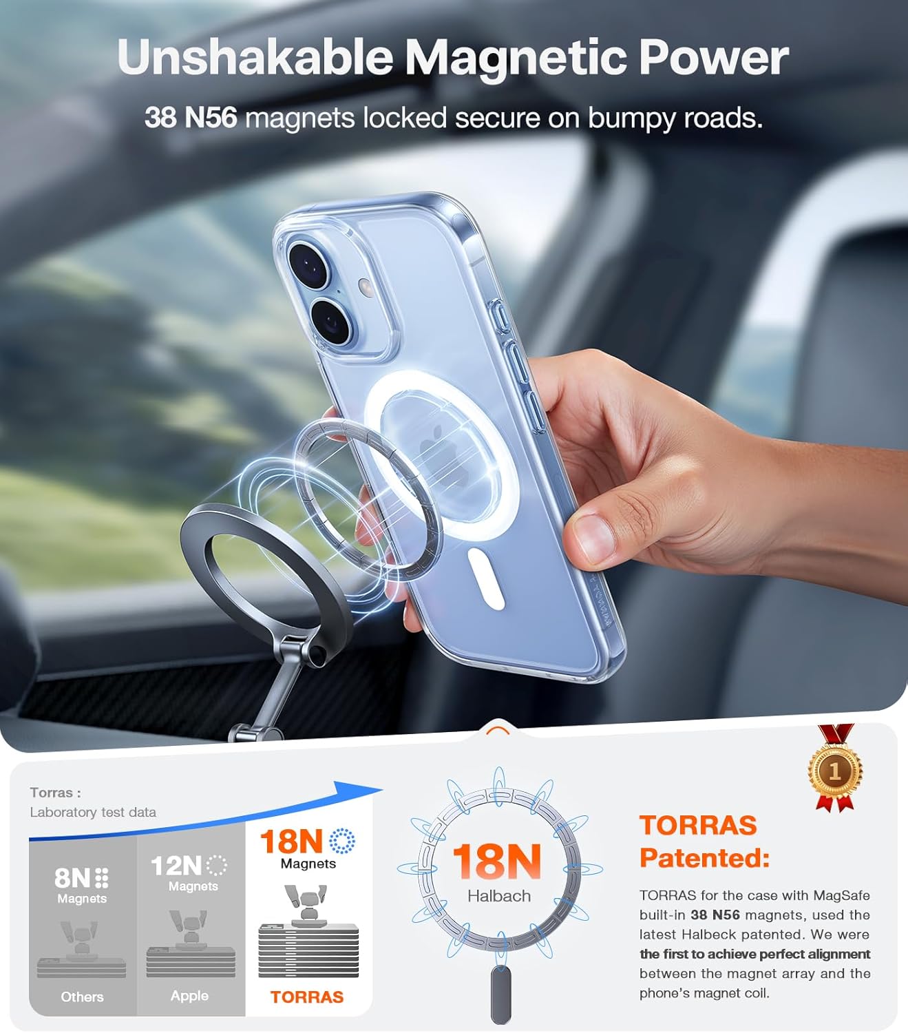 Detalle 2 de TORRAS Magnetic Shockproof iPhone 17 Case 12FT