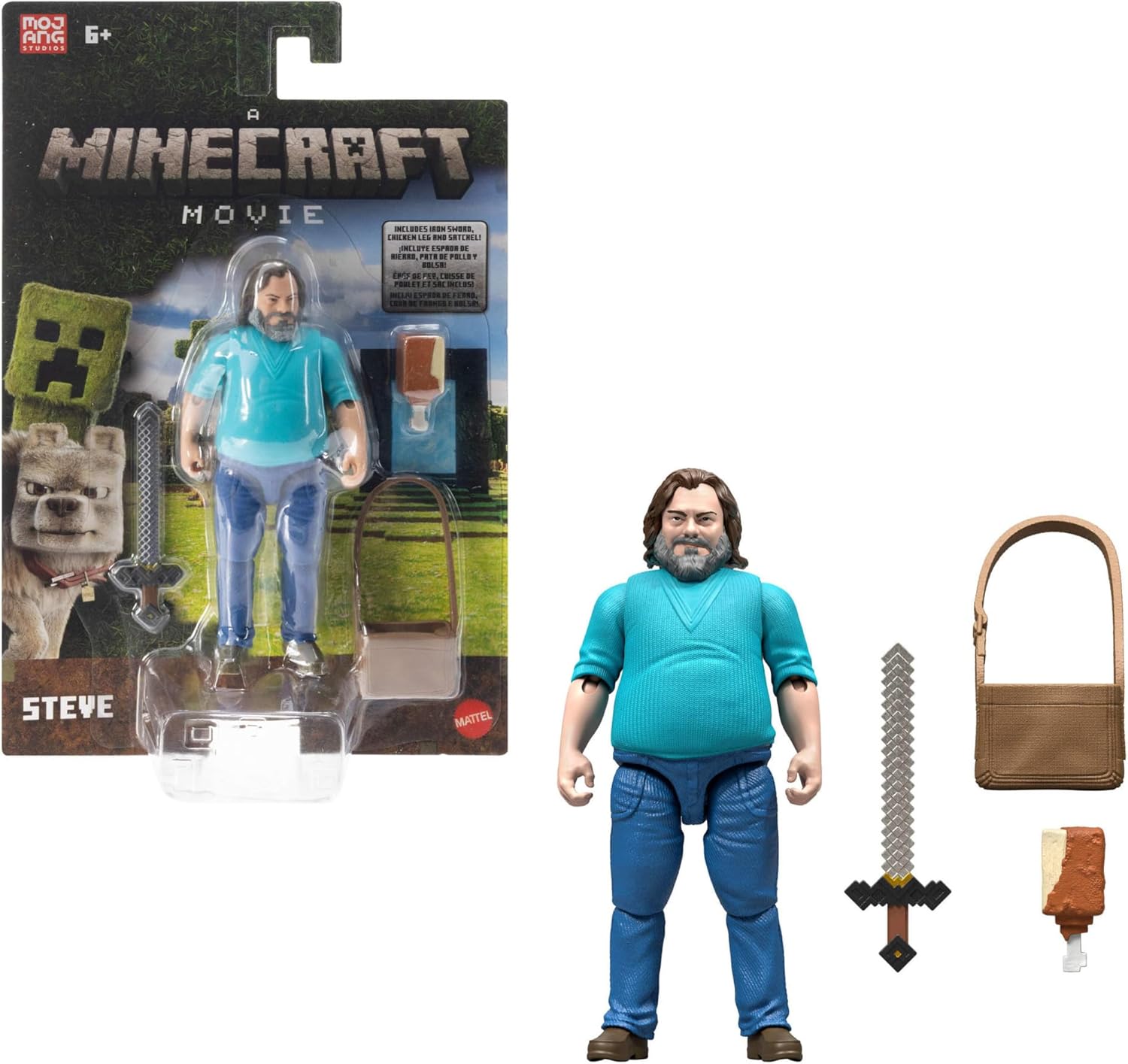 Thumbnail 6 de Coffret Mattel Minecraft « Rencontres à la Surface » avec 4 figurines articulées et 3 accessoires (JFR70)