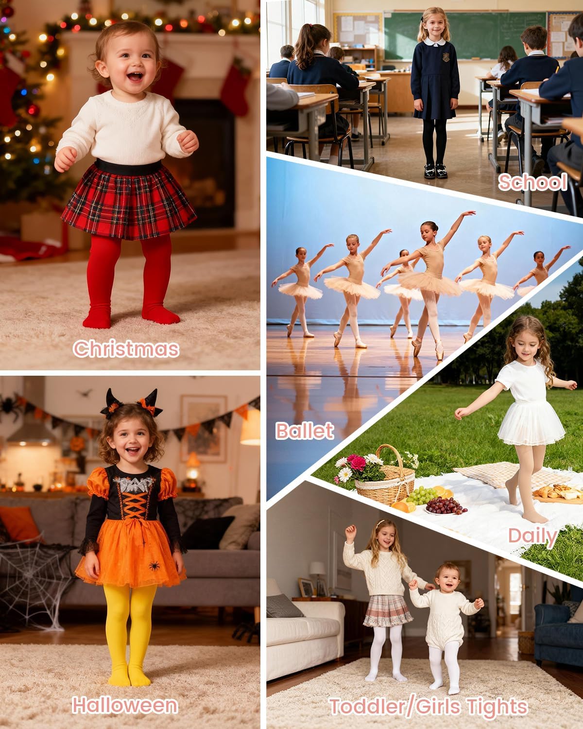 Thumbnail 6 de Century Star Toddler Ballet Tights, Nylon-Spandex