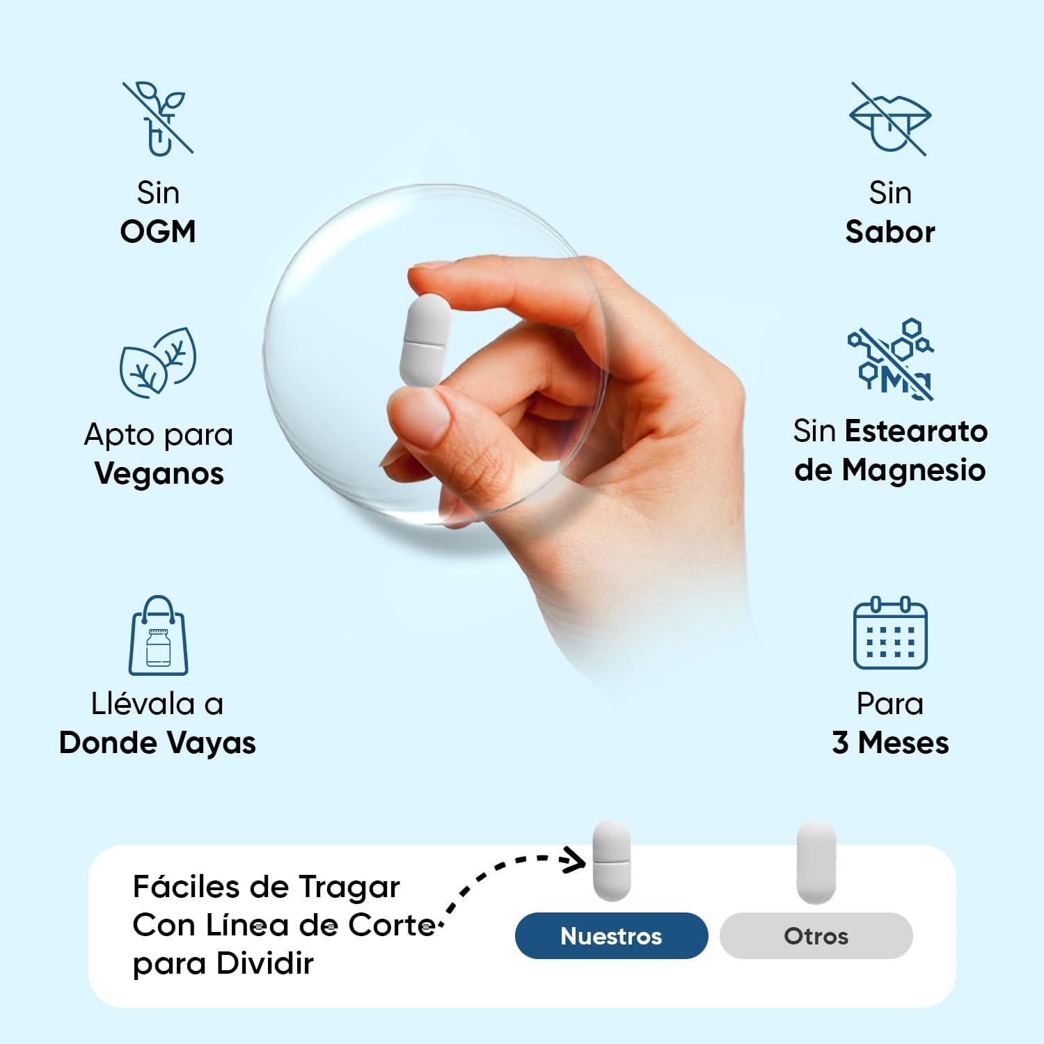 Thumbnail 6 de Creatina Monohidratada 3000mg - 270 Comp. 💪 Aumento de Fuerza