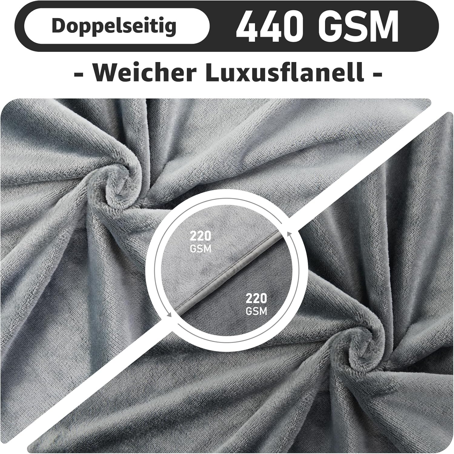 Thumbnail 3 de PICK FOR LIFE wasserdichte Decke Liebesdecke Wendbare Flanell Hundedecke 203x229 cm – Vielseitige Allzweckdecke für Bett, Sofa, Auto und unterwegs