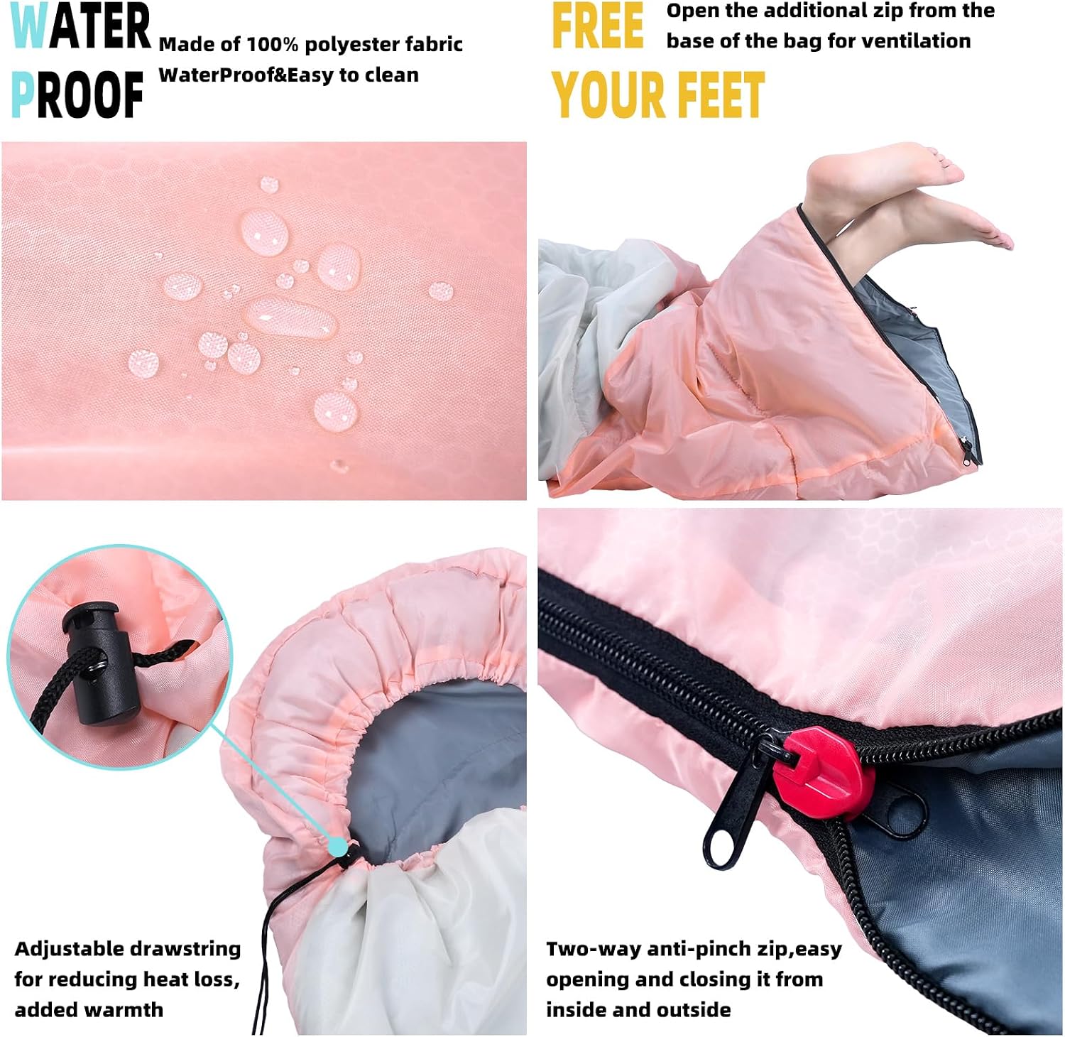 Detalle de Xelaro Sleeping Bag, Ripstop Polyester