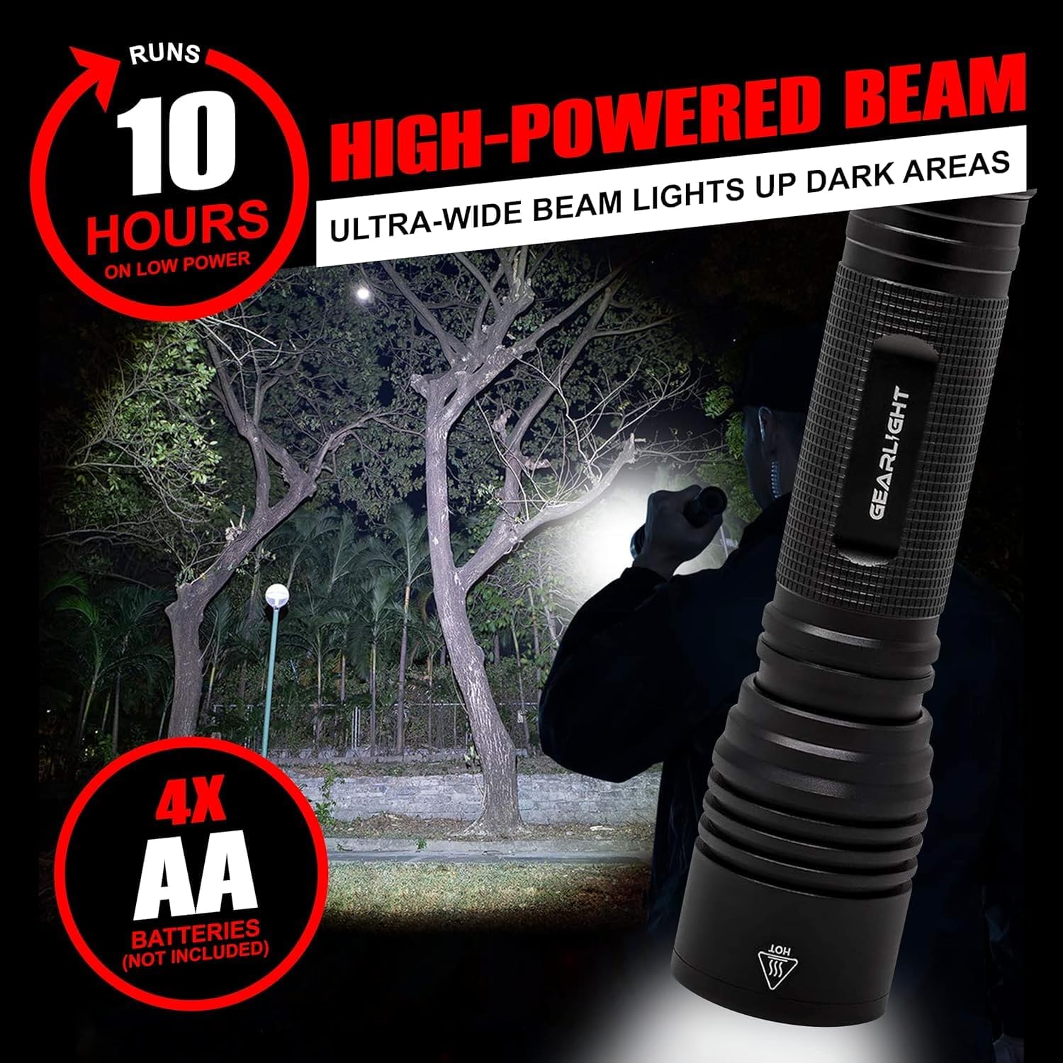 Detalle 2 de GearLight S2000 LED Flashlight 1200 lm 🔦
