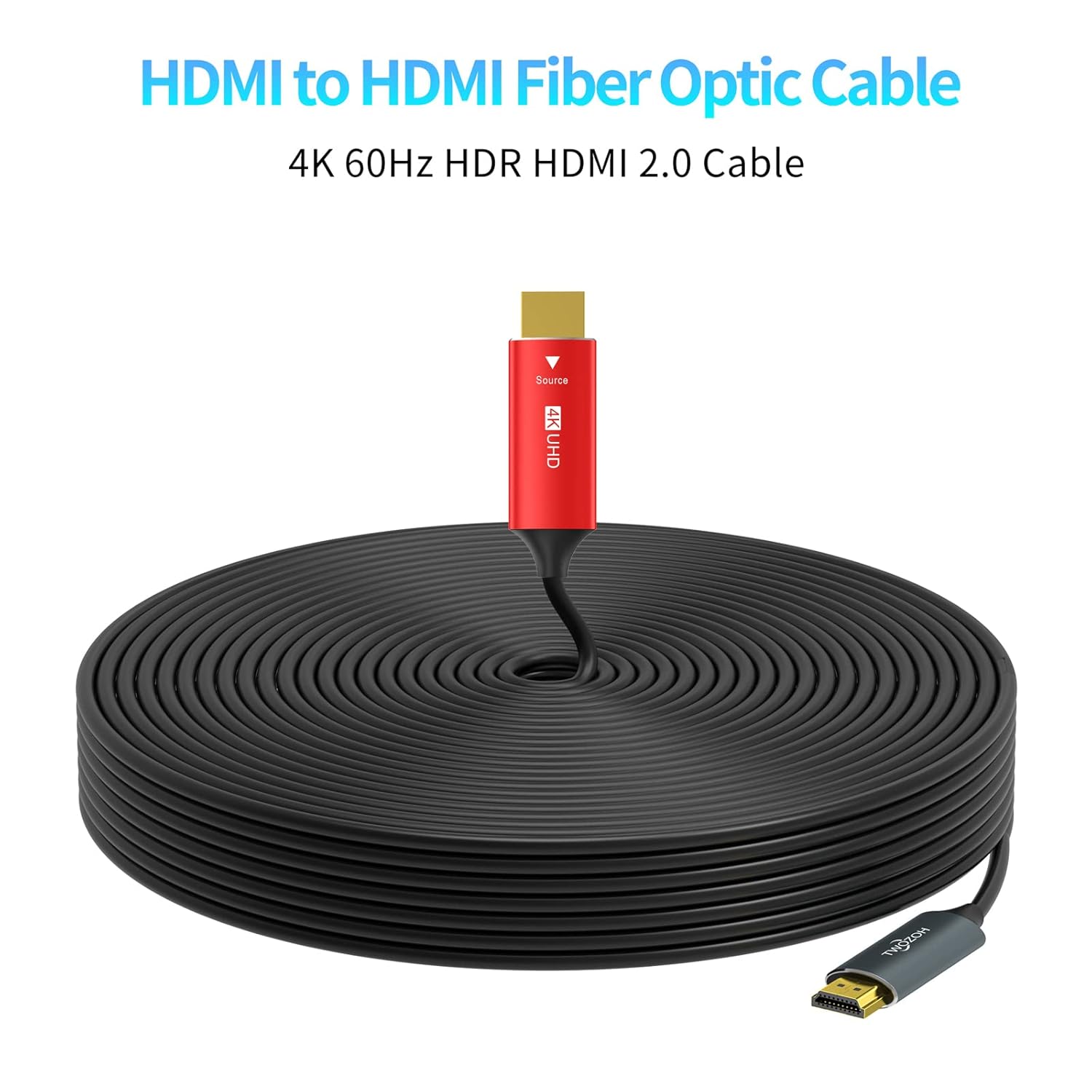 Thumbnail 1 de Twozoh Câble Fibre Optique HDMI 75M 4K@60Hz