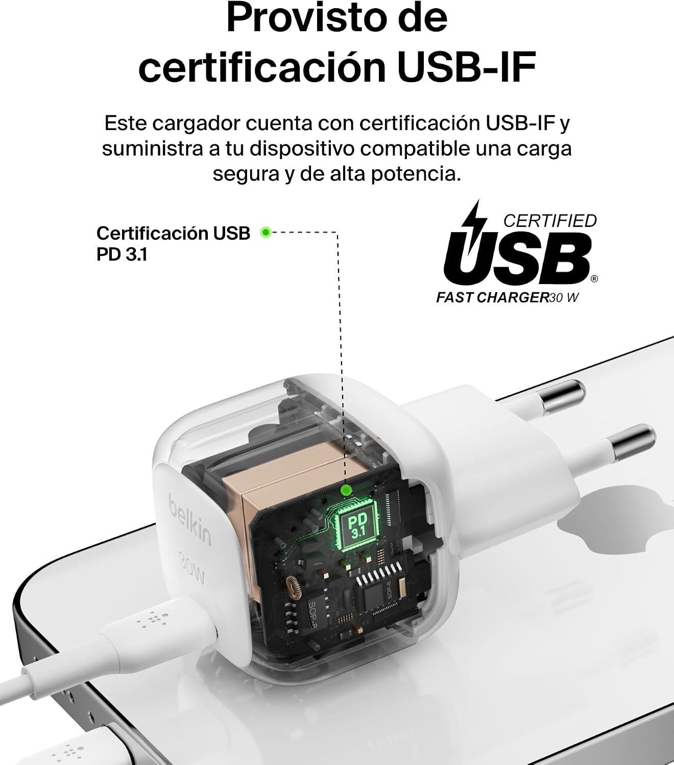 Thumbnail 4 de Belkin BoostCharge 30 W Cargador USB-C