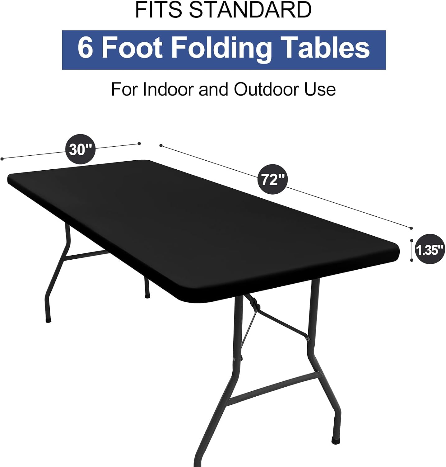 Thumbnail 6 de homing Rectangle Tablecloth 6 ft Waterproof 🍽