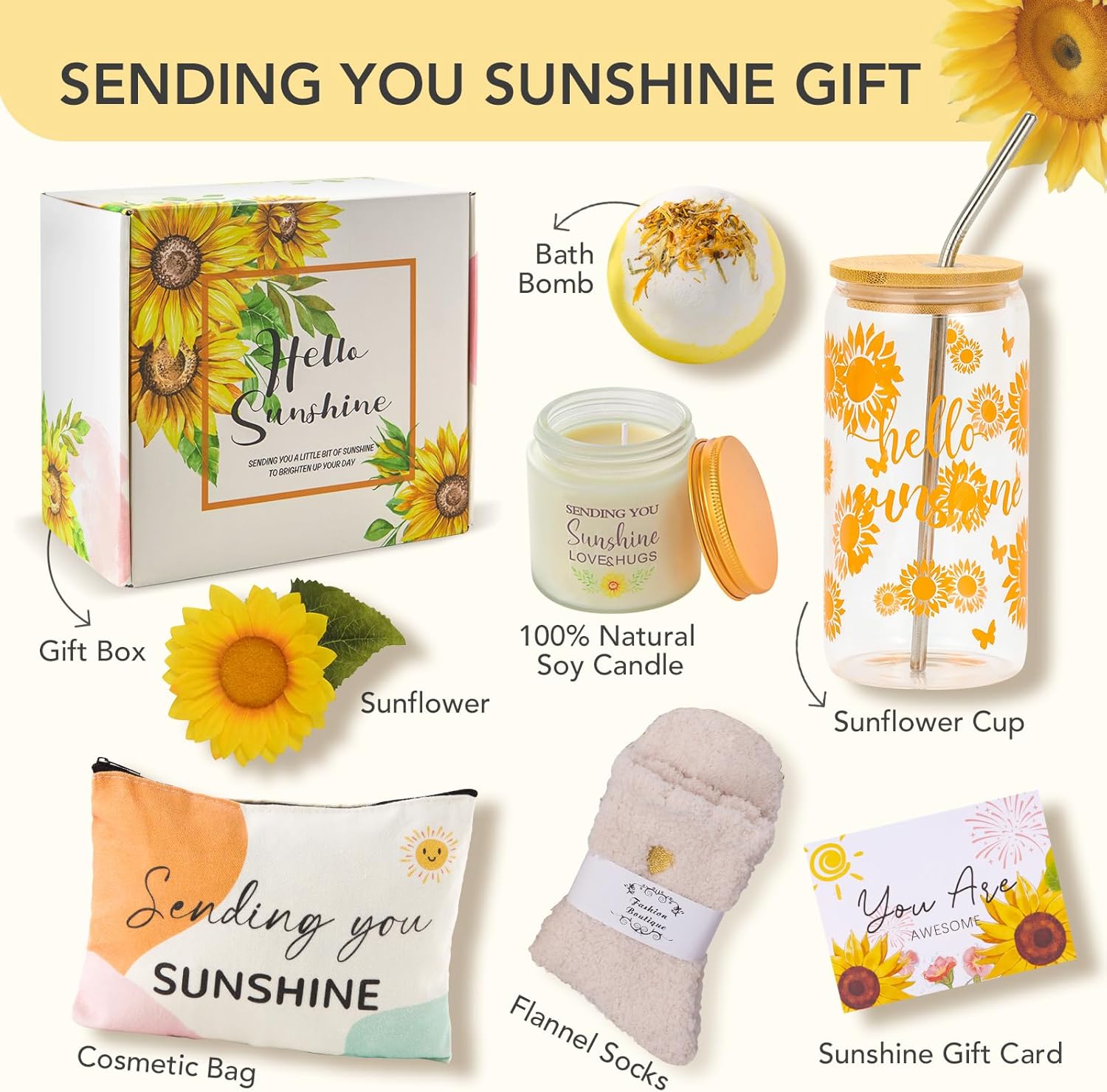 Thumbnail 5 de MEIMUCUL Sonnenblumen Geschenkset 16oz 🌻