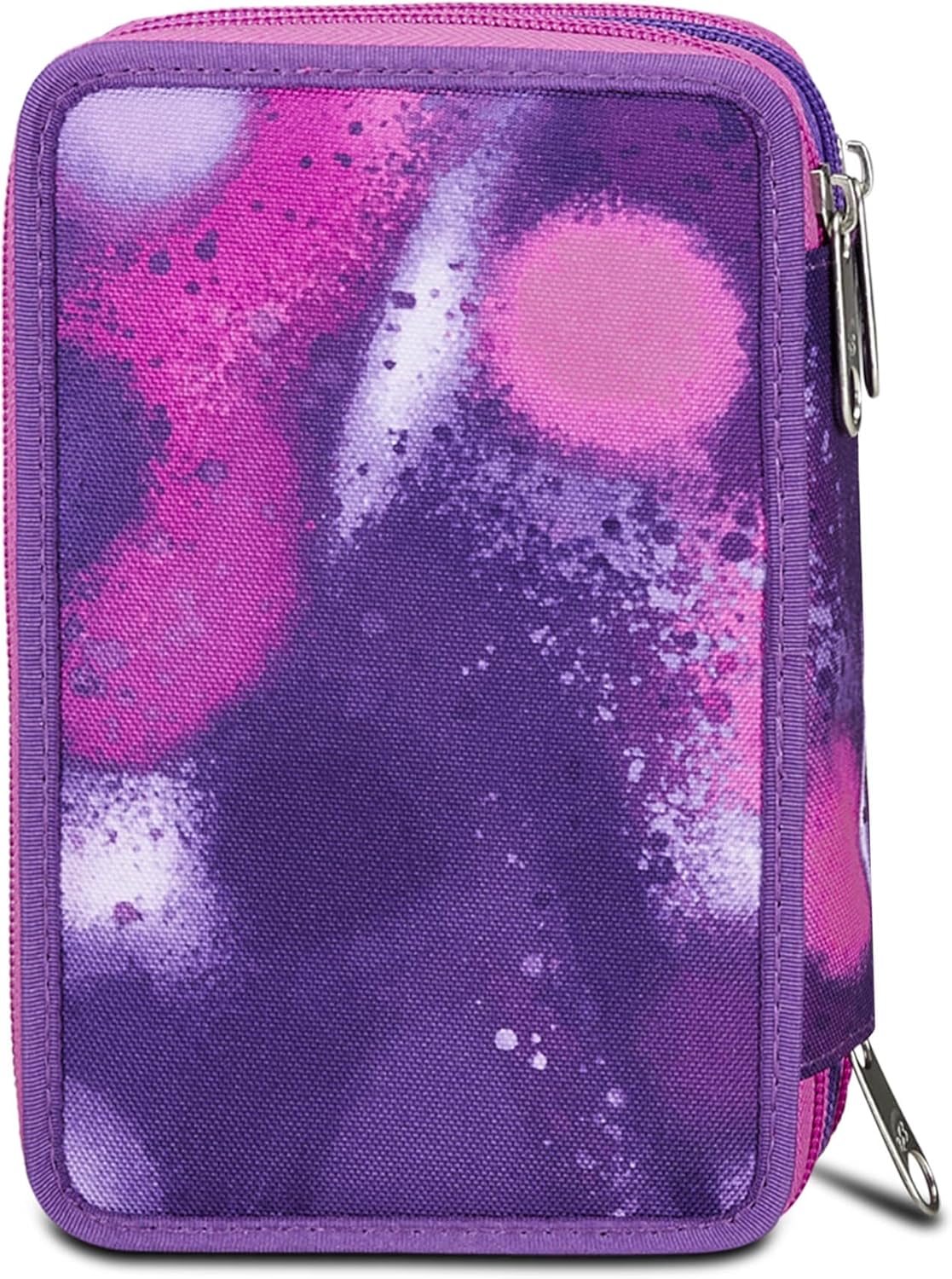 Thumbnail 6 de Seven Trousse Scolaire 3 Zip - Rose Violet Fuchsia (Bubble Street) avec Porte-stylo et matériel inclus