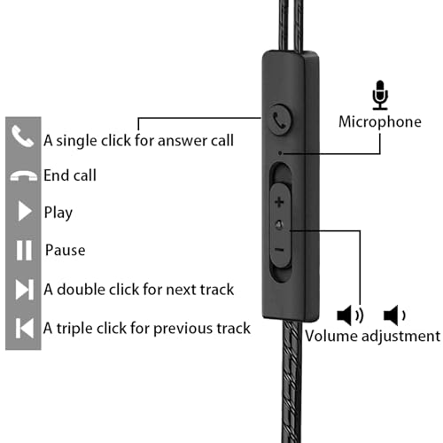 Thumbnail 1 de 3 Pack Auriculares con cable Yatloml: sonido estéreo y micrófono para todos los dispositivos de 3,5 mm