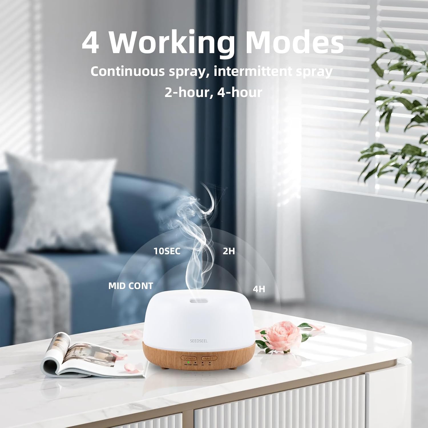 Detalle 2 de SEEDSEEL Aromatherapy Diffuser 300ml