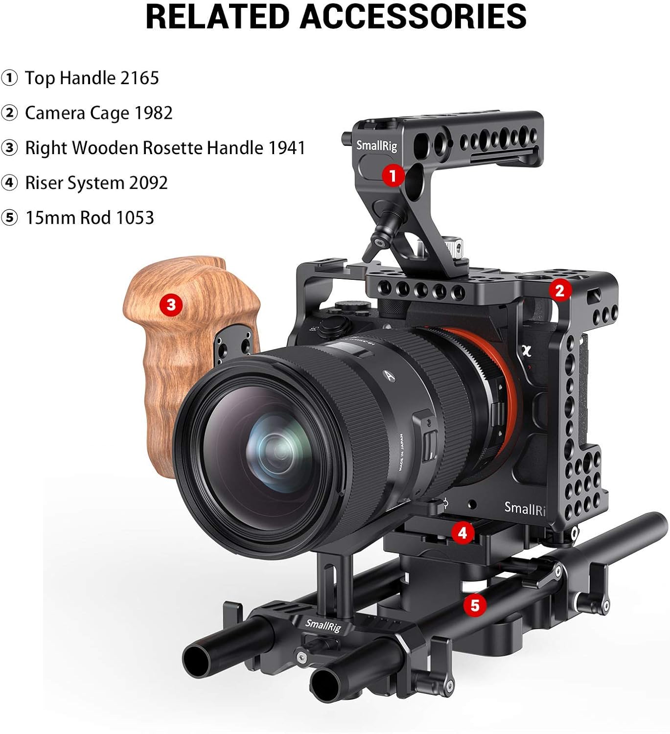 Thumbnail 4 de SMALLRIG 2680 supporto lente 15mm