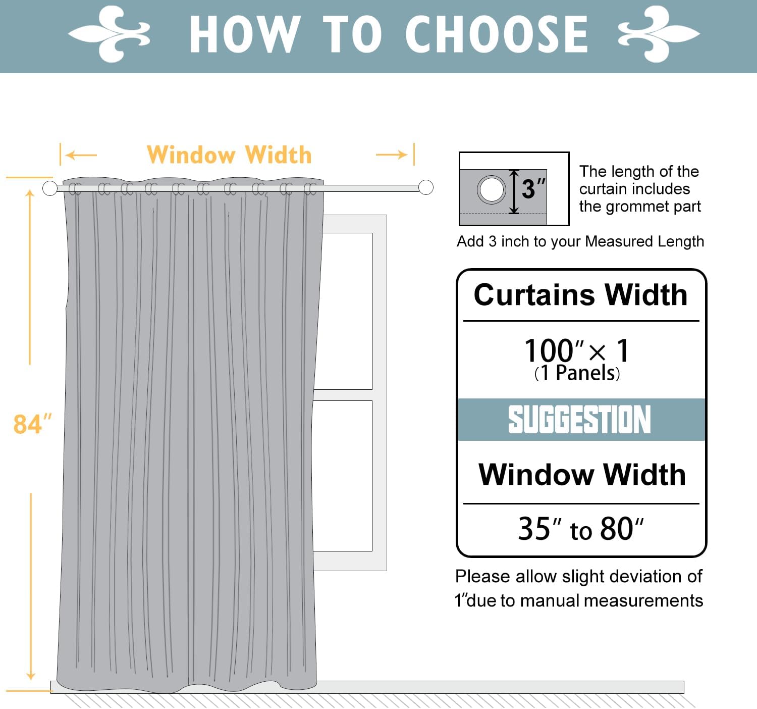 Detalle de ChrisDowa 84-Inch Room Divider Curtain Panel with 14 Grommets – Dark Charcoal Blackout Thermal Drapes