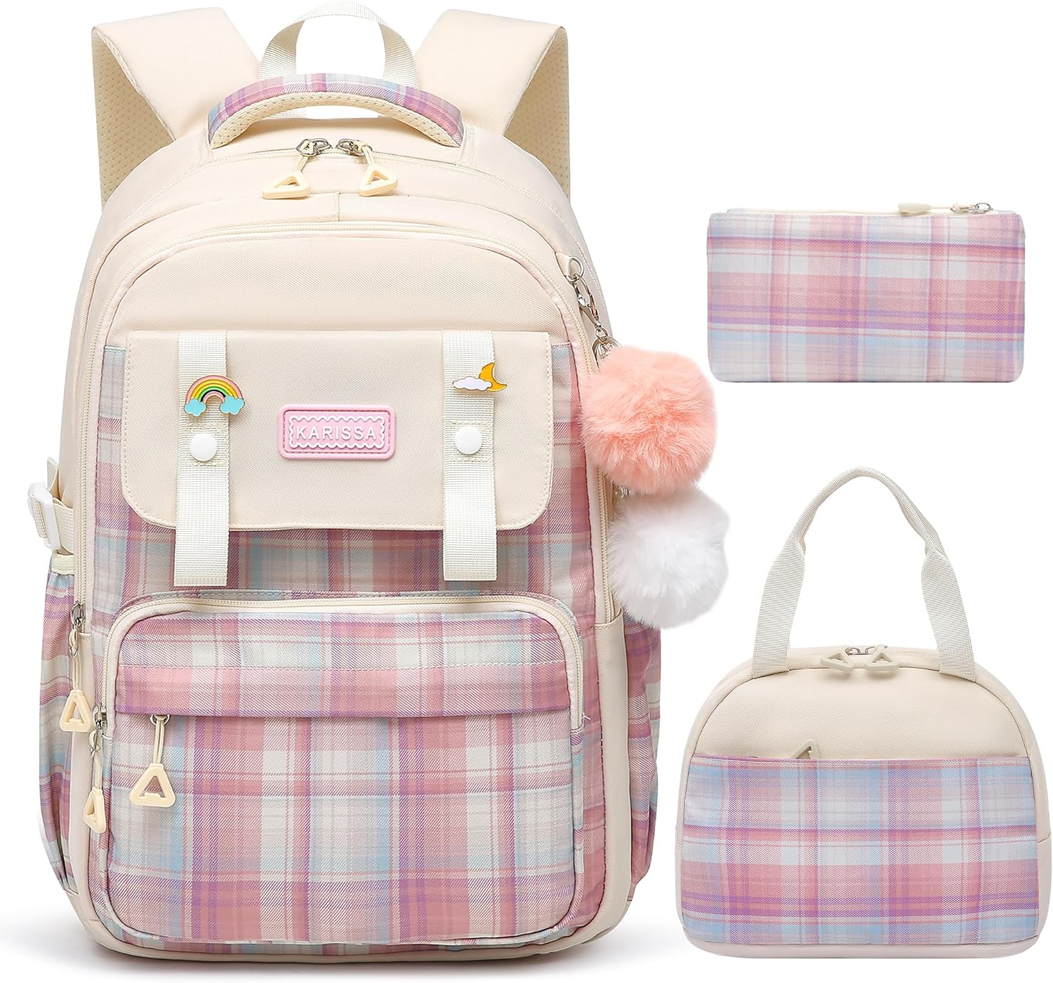 Detalle de Alrisg Girls School Backpack Set