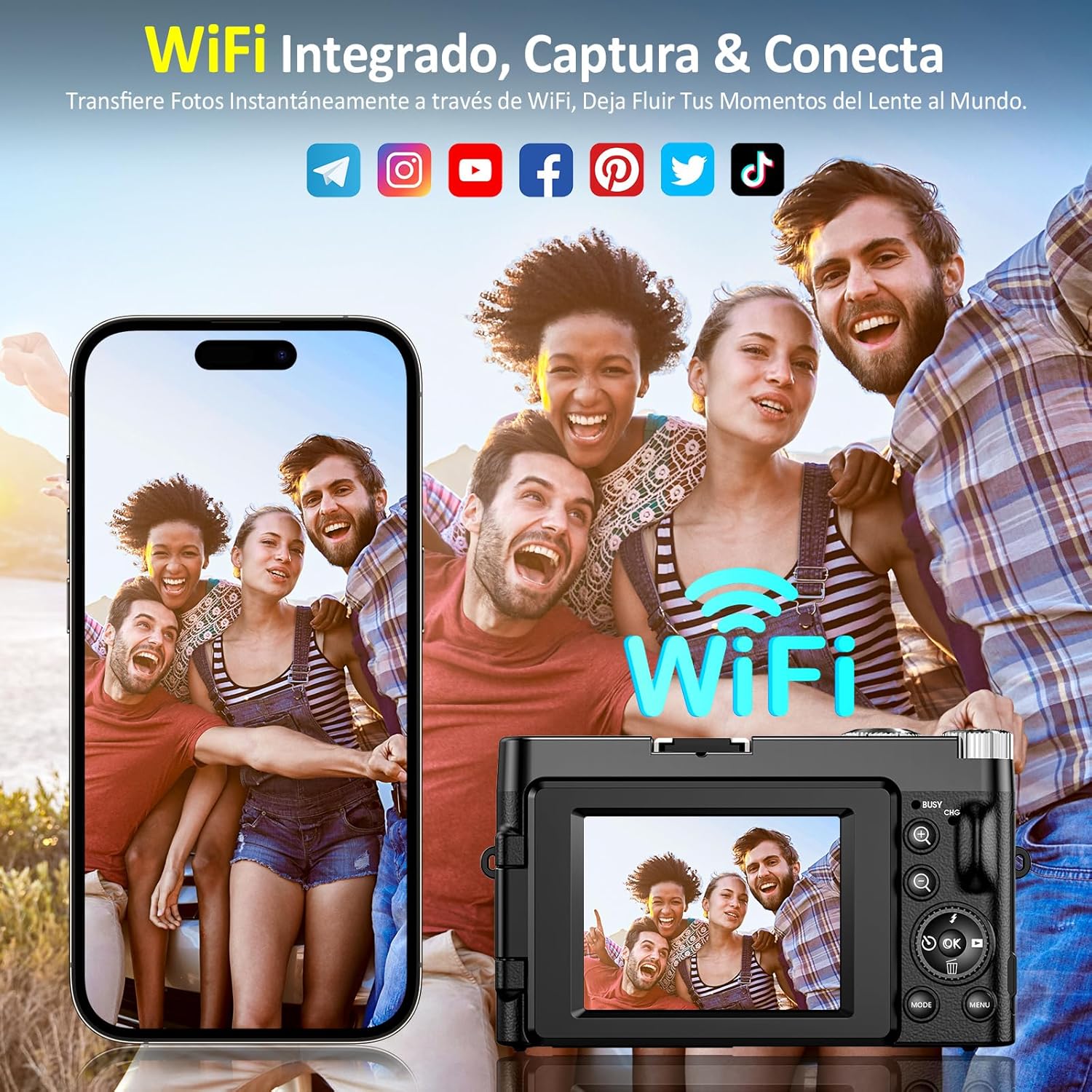 Detalle 2 de Cámara Digital 4K 64MP para vlogging