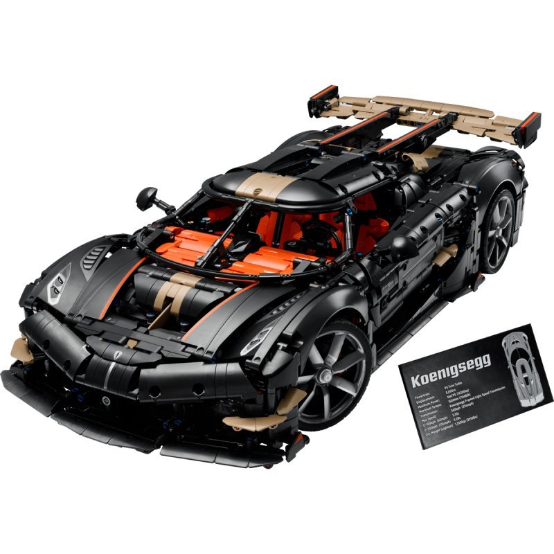 Detalle 2 de LEGO Technic Megacar Koenigsegg Sadair's Spear 42232 — 4104 piezas, ingeniería en miniatura